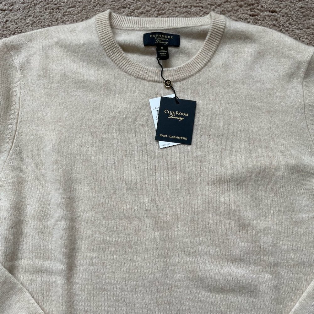 Men's 100% Cashmere Sweater - Brand New - Size Medium